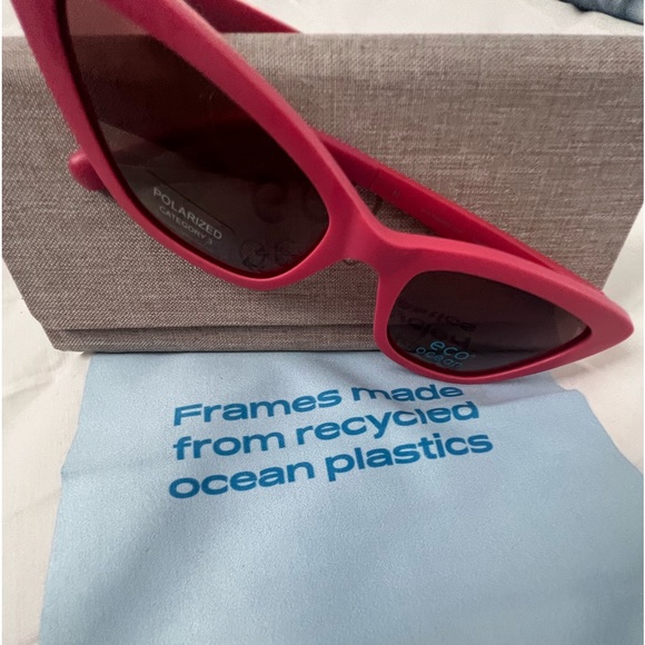 New pink Eco ocean sunglasses. They can also hold most prescriptions. main image 4